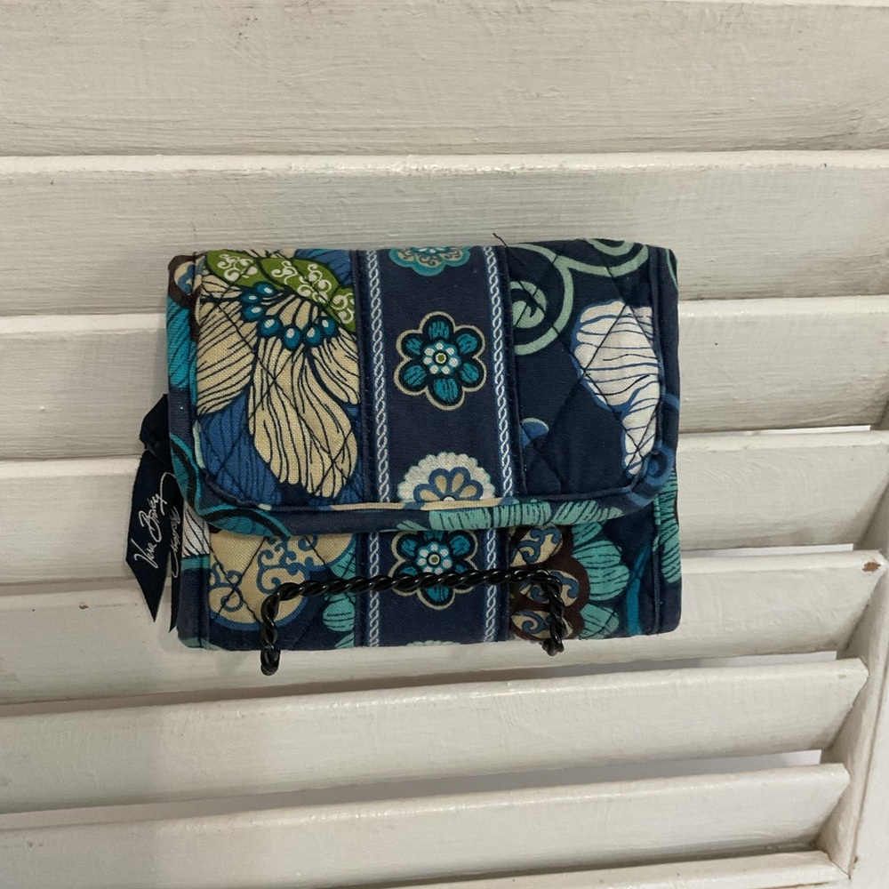Vera Bradley Bermuda Blue Trifold Wallet